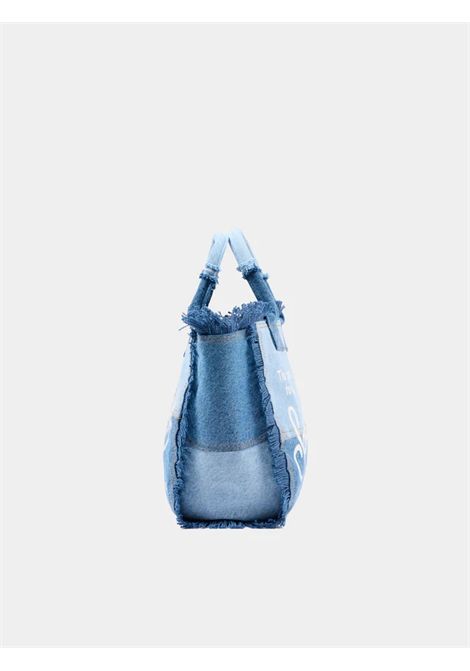 Borsa Media in canvas SAINT BARTH | COL0001 COLETTE00402L DENIM PATCHWORK